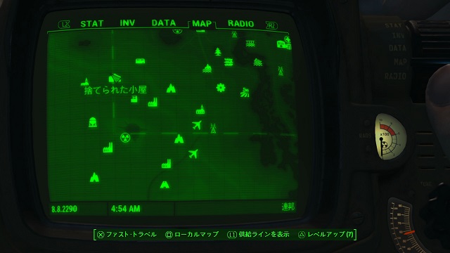 捨てられた小屋（連邦監視センターK-21B）　マップ