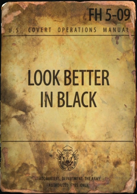 米国秘密工作マニュアル #09 Look Better in Black