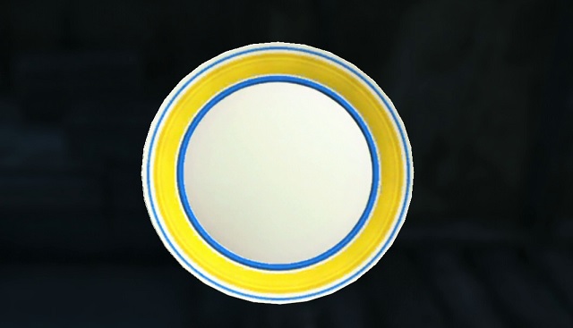 フォールアウト４　黄色の飾り皿