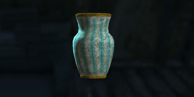 フォールアウト４　空のティール色アーチ形花瓶