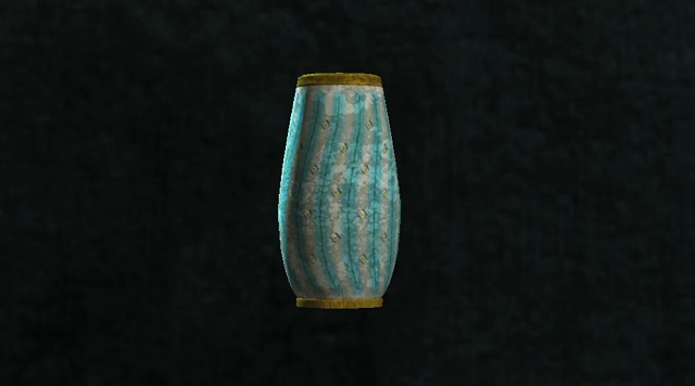 フォールアウト４　空のティール色丸形花瓶
