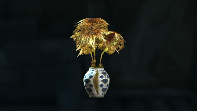 フォールアウト４　花柄バレル形花瓶