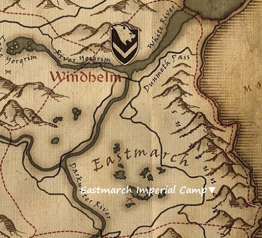 イーストマーチの帝国軍野営地　マップ　地図