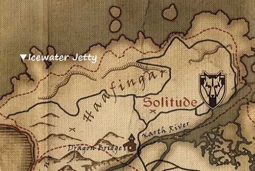 アイスウォーター桟橋　マップ　地図