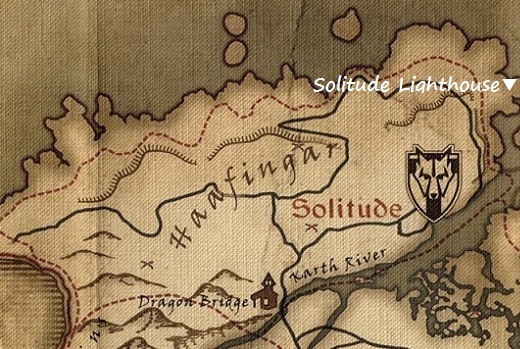 ソリチュード灯台　マップ　地図