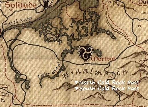 コールドロック峠　マップ　地図