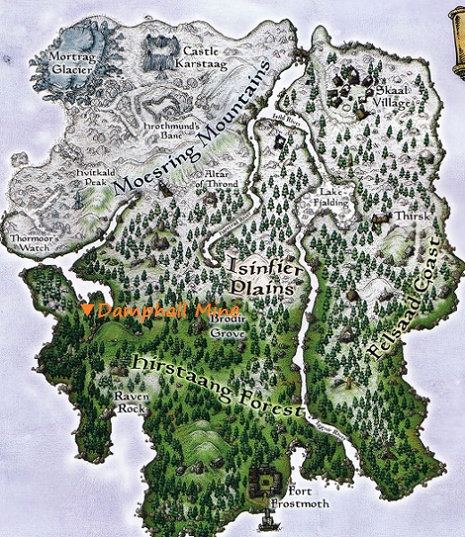 ダンプホール鉱山　マップ　地図