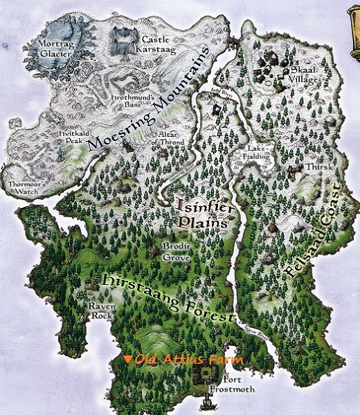 アティウス農場　マップ　地図