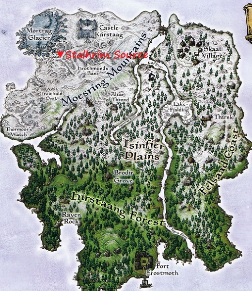 スタルリムの鉱脈　マップ　地図