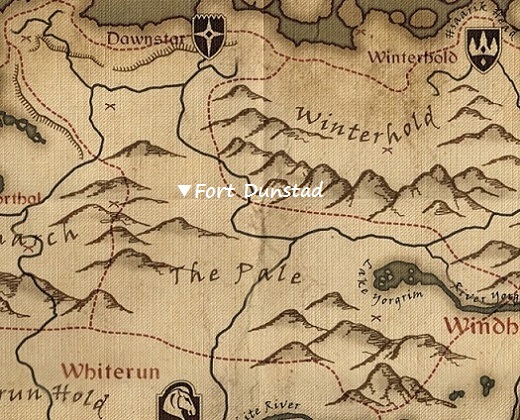 ダンスタッド砦　マップ　地図