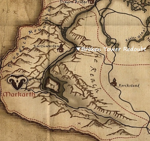 ブロークン・タワー要塞　マップ　地図