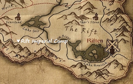 リフトの帝国軍野営地　マップ　地図