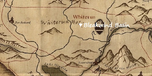 ブリークウィンド水源　マップ　地図