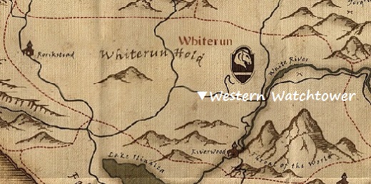 西の監視塔　マップ　地図
