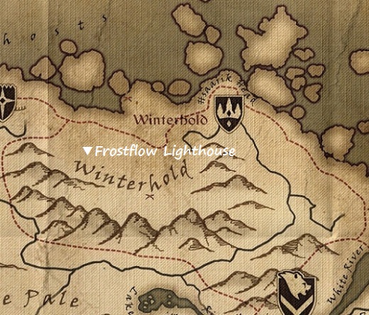 フロストフロウ灯台　マップ　地図
