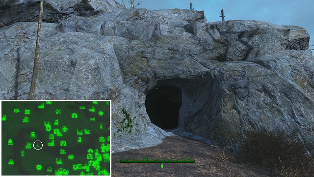 Fallout 4 エイリアンがいる洞窟