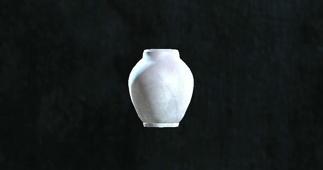 フォールアウト４　ガラス製バレル形花瓶