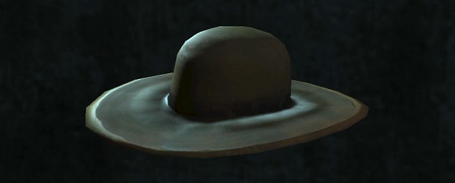 黒い探鉱者の帽子