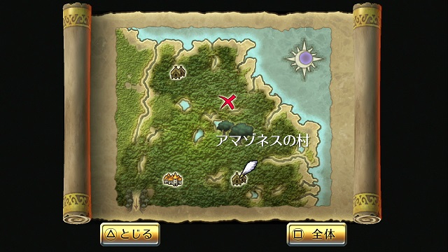アマゾネスの村 マップ