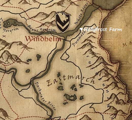 ホリーフロスト農園　マップ　地図