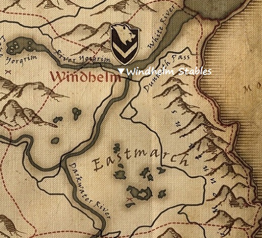 ウィンドヘルムの馬屋　マップ　地図