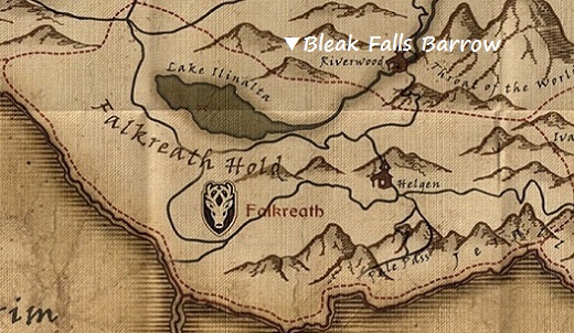 ブリーク・フォール墓地　マップ　地図