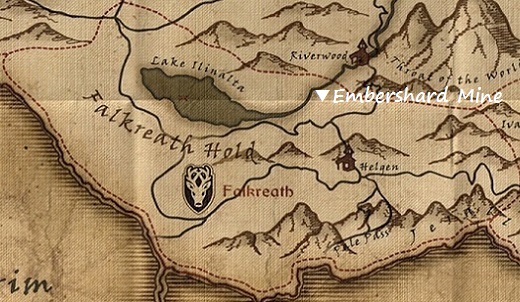 エンバーシャード鉱山　マップ　地図
