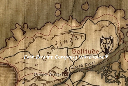 東帝都社の倉庫　マップ　地図