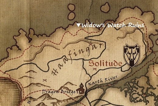 ウィドウズ・ウォッチ遺跡　マップ　地図