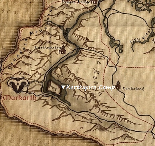 カーススパイアーの野営地　マップ　地図