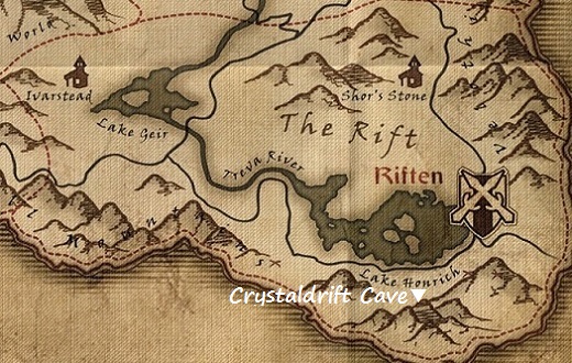 クリスタルドリフト洞窟　マップ　地図