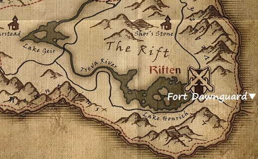 ドーンガード砦　マップ　地図