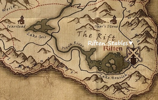 リフテンの馬屋　マップ　地図