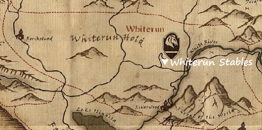 ホワイトランの馬屋　マップ　地図