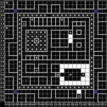 リュードの迷宮 B5F マップ