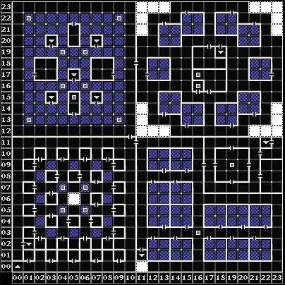 リュードの迷宮 B6F マップ